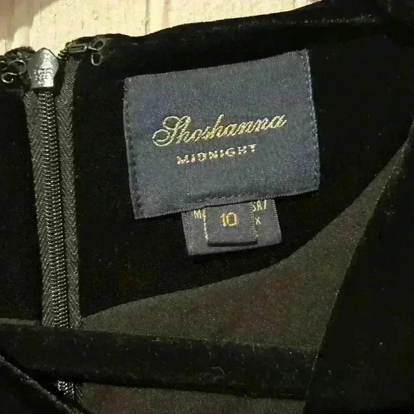 Shoshanna midnight jones velvet asymmetrical maxi dress 10 NWT formal whimsigoth - Picture 6 of 11